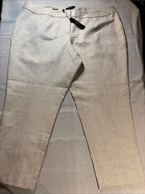 Talbots Metallic Bootcut Pants Size 22WP NWT